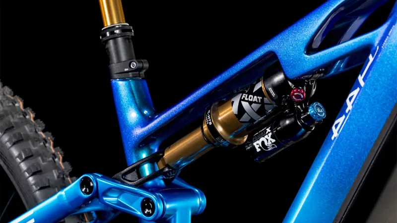 2025 Cube Stereo Hybrid One44 HPC AT - Electric Full Suspension Mountain Bike - Action Team-1