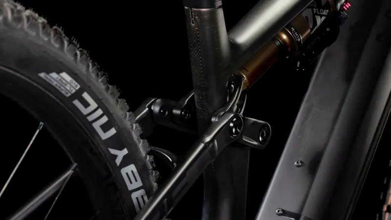 2025 Cube Stereo Hybrid ONE44 HPC SLT 800 - Full Suspension Electric Bike - Liquid Lava / Black-5