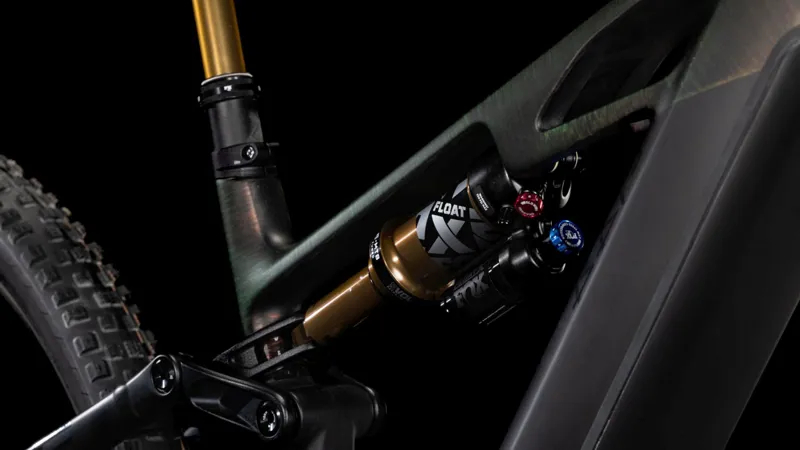 2025 Cube Stereo Hybrid ONE44 HPC SLT 800 - Full Suspension Electric Bike - Liquid Lava / Black-4