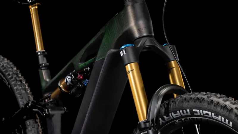 2025 Cube Stereo Hybrid ONE44 HPC SLT 800 - Full Suspension Electric Bike - Liquid Lava / Black-1