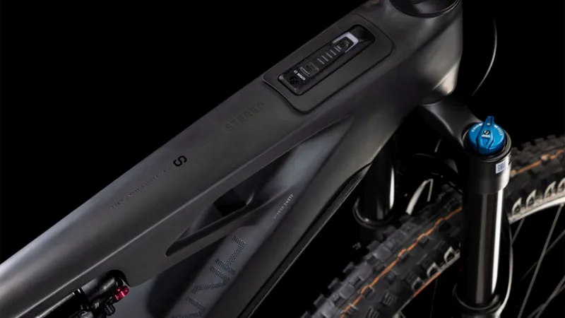 2025 Cube Stereo Hybrid One77 HPC SLX  - Electric Full Suspension Mountain Bike - Blackline-6