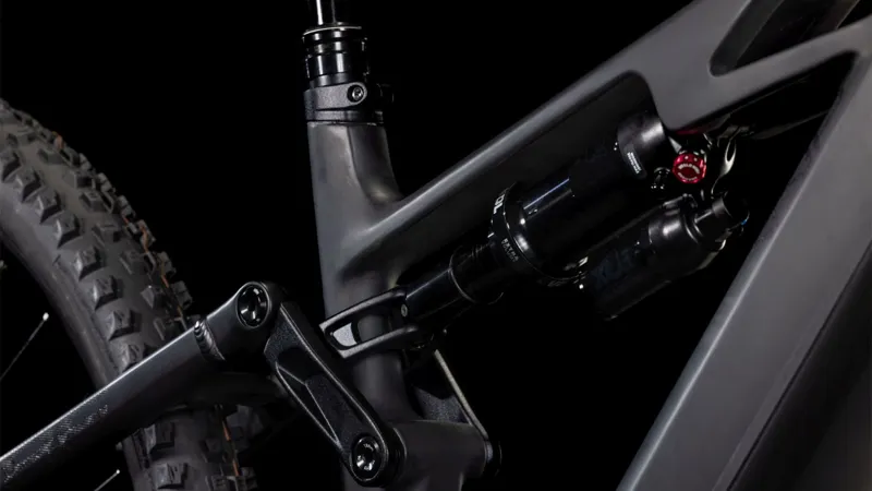 2025 Cube Stereo Hybrid One77 HPC SLX  - Electric Full Suspension Mountain Bike - Blackline-3