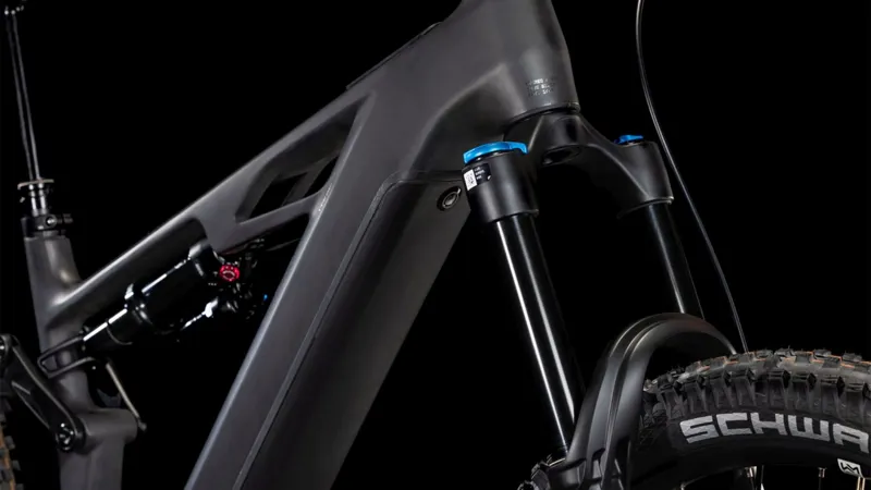 2025 Cube Stereo Hybrid One77 HPC SLX  - Electric Full Suspension Mountain Bike - Blackline-1