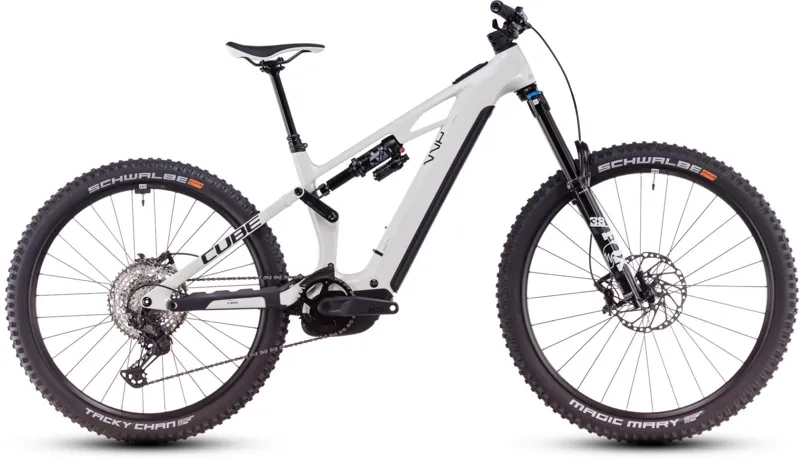2025 Cube Stereo Hybrid One77 HPC SLX  - Electric Full Suspension Mountain Bike - Desert Stone / Black