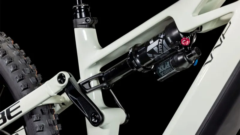 2025 Cube Stereo Hybrid One77 HPC SLX  - Electric Full Suspension Mountain Bike - Desert Stone / Black-3