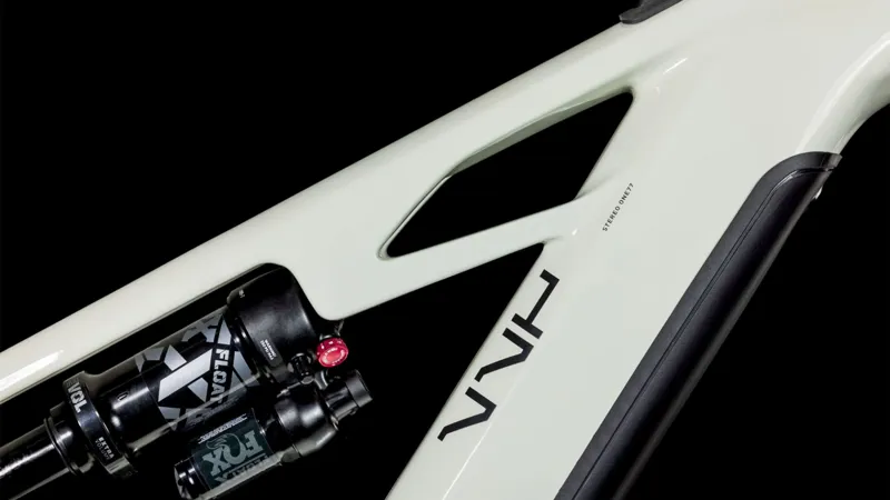 2025 Cube Stereo Hybrid One77 HPC SLX  - Electric Full Suspension Mountain Bike - Desert Stone / Black-2