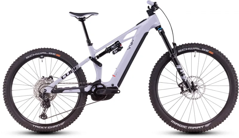 2025 Cube Stereo Hybrid One77 HPC SLX - Electric Full Suspension Mountain Bike - Cyclamen / Black