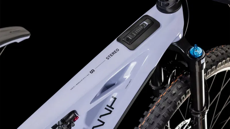 2025 Cube Stereo Hybrid One77 HPC SLX - Electric Full Suspension Mountain Bike - Cyclamen / Black-6