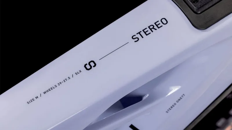 2025 Cube Stereo Hybrid One77 HPC SLX - Electric Full Suspension Mountain Bike - Cyclamen / Black-5