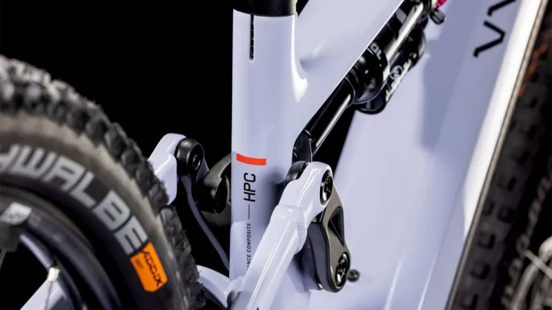 2025 Cube Stereo Hybrid One77 HPC SLX - Electric Full Suspension Mountain Bike - Cyclamen / Black-4