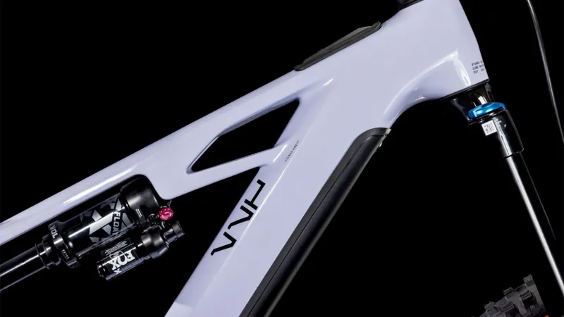 2025 Cube Stereo Hybrid One77 HPC SLX - Electric Full Suspension Mountain Bike - Cyclamen / Black-2