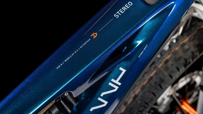 2025 Cube Stereo Hybrid One77 HPC AT - Electric Full Suspension Mountain Bike - Action Team-5