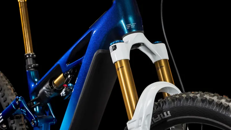 2025 Cube Stereo Hybrid One77 HPC AT - Electric Full Suspension Mountain Bike - Action Team-1