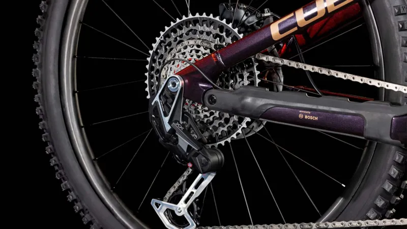 2025 Cube Stereo Hybrid One77 HPC TM - Electric Full Suspension Mountain Bike - Solar Eclipse / Bronze-2