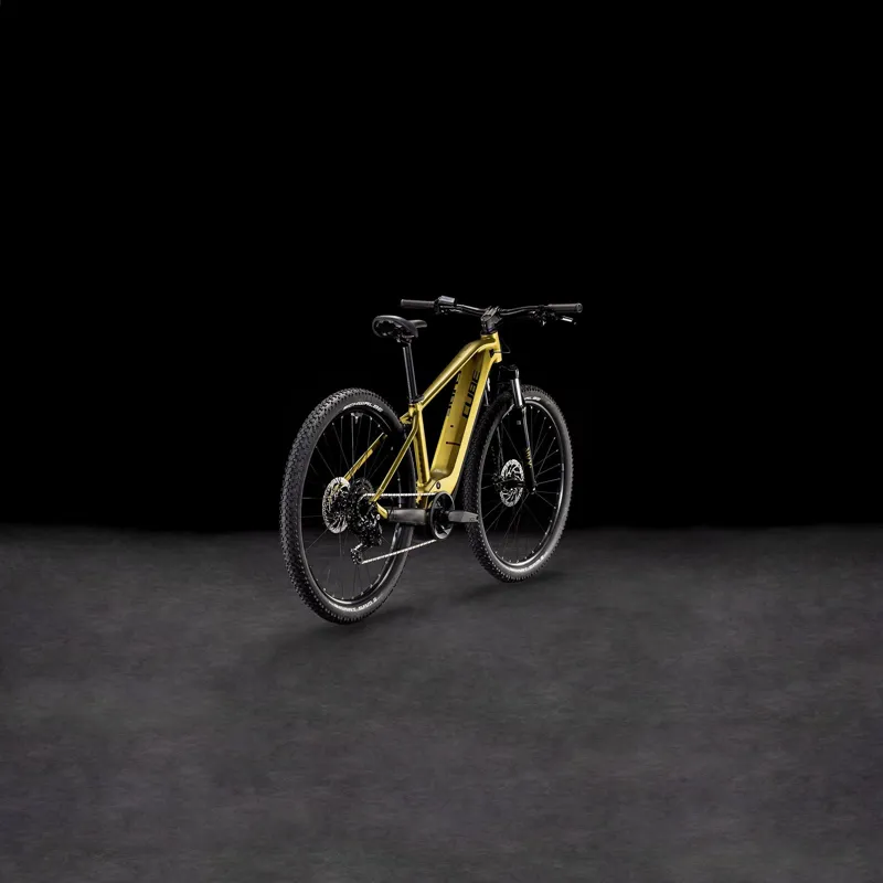 2025 Cube Reaction Hybrid Performance 500 - Electric Hardtail Mountain Bike - Golden Lime / Black-1