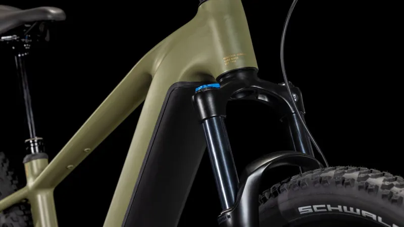 2025 Cube Reaction Hybrid Pro 600 - Electric Hardtail Mountain Bike - Dusty Olive / Gold-6