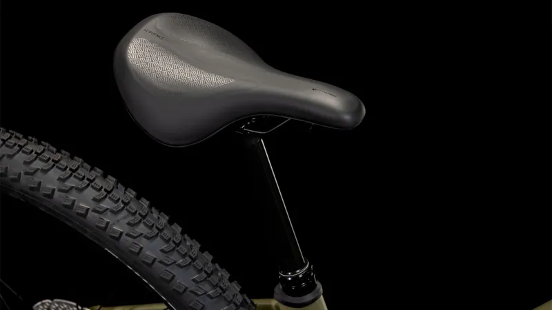 2025 Cube Reaction Hybrid Pro 600 - Step Thru Electric Hardtail Mountain Bike - Dusty Olive / Gold-5