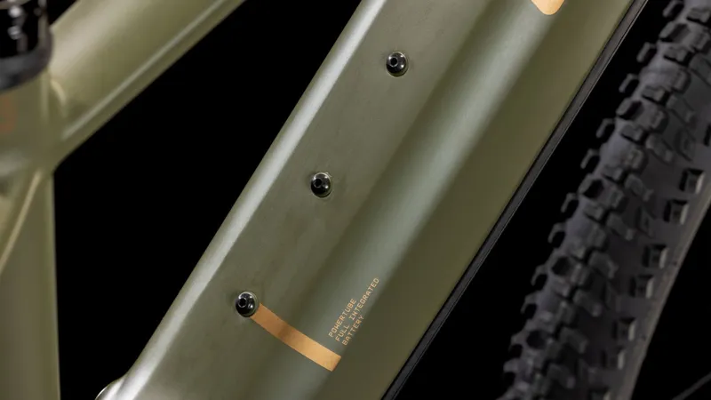 2025 Cube Reaction Hybrid Pro 800 - Electric Mountain Bike - Dusty Olive / Gold-4
