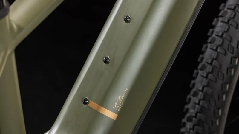 2025 Cube Reaction Hybrid Pro 800 - Electric Mountain Bike - Dusty Olive / Gold-3