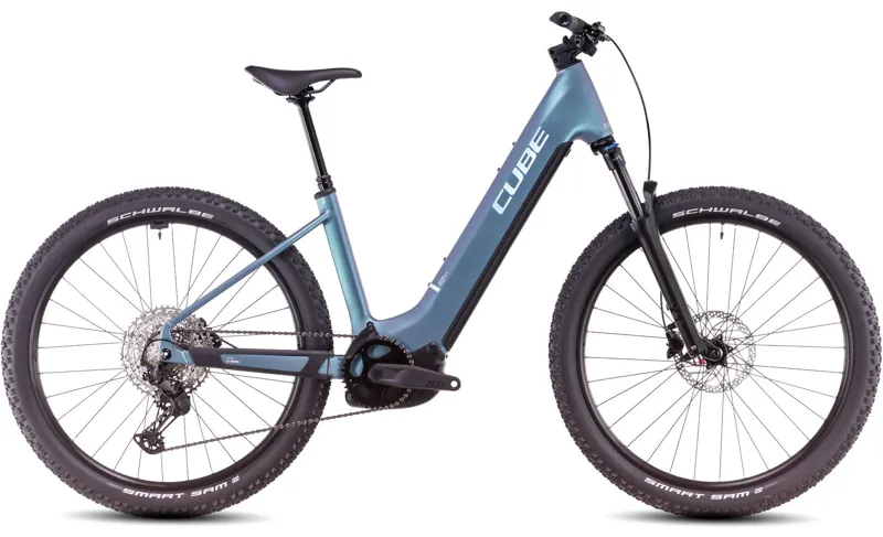 2025 Cube Reaction Hybrid Pro 600 - Step Thru Electric Hardtail Mountain Bike - Smaragd Grey / Prism