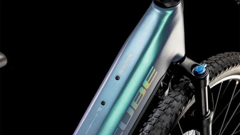 2025 Cube Reaction Hybrid Pro 600 - Step Thru Electric Hardtail Mountain Bike - Smaragd Grey / Prism-2