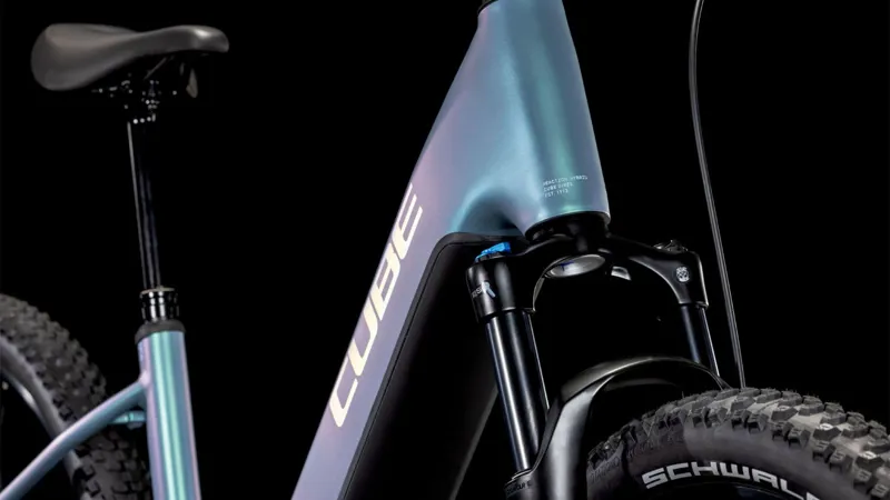 2025 Cube Reaction Hybrid Pro 600 - Step Thru Electric Hardtail Mountain Bike - Smaragd Grey / Prism-6