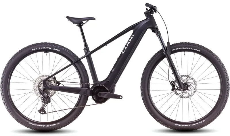 2025 Cube Reaction Hybrid Race 800 - Electric Hardtail Mountain Bike - Black / Metal
