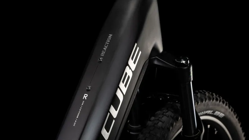 2025 Cube Reaction Hybrid Race 800 - Step Thru Electric Hardtail Mountain Bike - Black / Metal-2