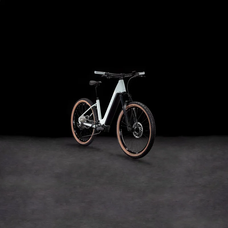 2025 Cube Reaction Hybrid Race 800 - Step Thru Electric Hardtail Mountain Bike - Desert Green / Prism-1