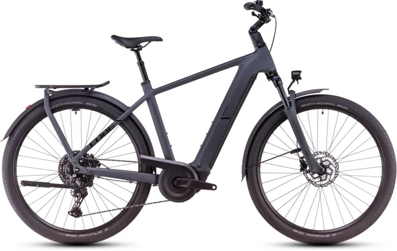 2025 Cube Kathmandu Hybrid One 800 - Electric Hybrid Bike - Shadow Grey / Black