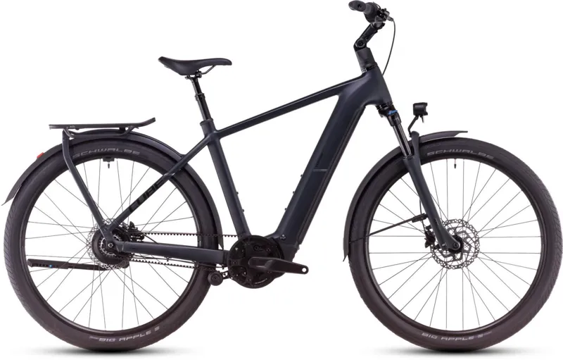2025 Cube Kathmandu Hybrid Comfort Pro 800 - Electric Hybrid Bike - Night / Chrome