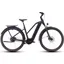 2025 Cube Kathmandu Hybrid Comfort Pro 800 Trapeze - Electric Hybrid Bike - Night / Chrome