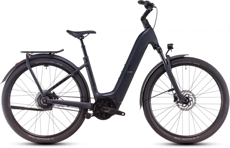 2025 Cube Kathmandu Hybrid Comfort Pro 800 Easy Entry - Electric Hybrid Bike - Night / Chrome