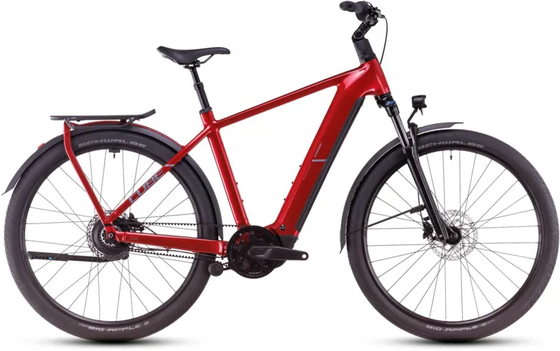 2025 Cube Kathmandu Hybrid Comfort Pro 800 - Electric Hybrid Bike - Electric Red / Red