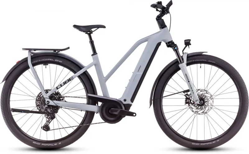 2025 Cube Kathmandu Hybrid EX 800 Trapeze - Electric Hybrid Bike - Haze / Black