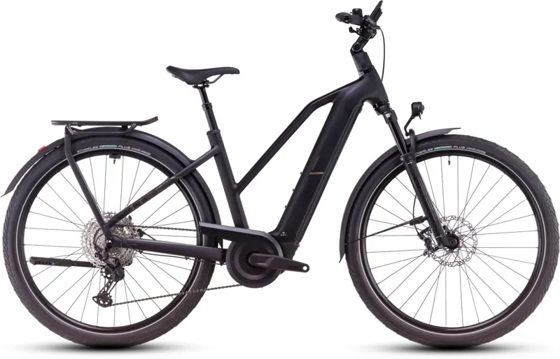 2025 Cube Kathmandu Hybrid EXC 800 Trapeze - Electric Hybrid Bike - Black / Prism