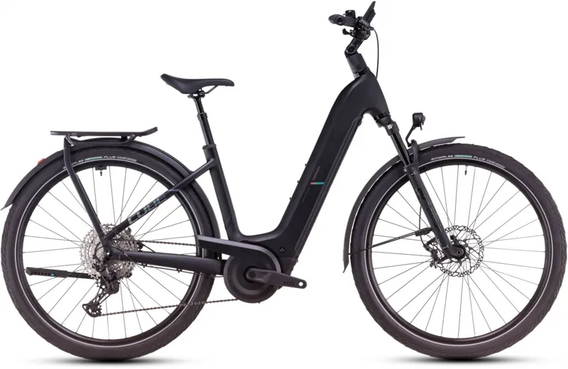2025 Cube Kathmandu Hybrid EXC 800 Easy Entry - Electric Hybrid Bike - Black / Prism