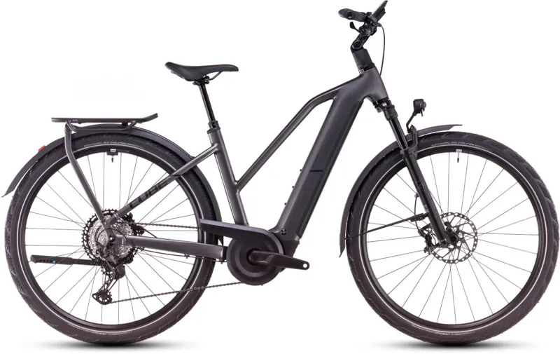 2025 Cube Kathmandu Hybrid SLX 800 Trapeze - Electric Hybrid Bike - Graphite / Black