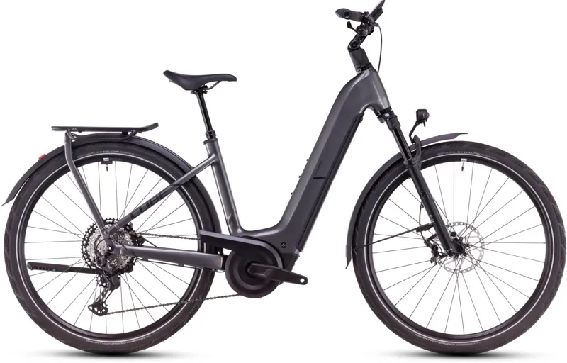 2025 Cube Kathmandu Hybrid SLX 800 Easy Entry - Electric Hybrid Bike - Graphite / Black