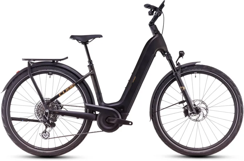 2025 Cube Kathmandu Hybrid SLT 800 Easy Entry - Electric Hybrid Bike - Gold Dust / Black
