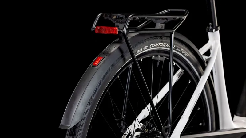 2025 Cube Supreme Hybrid Comfort One 500 Easy Entry - Electric Hybrid Bike - Metallic White / Black-3