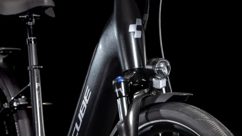 2025 Cube Supreme Hybrid Comfort Pro 500 Easy Entry - Electric Hybrid Bike - Grey / Lunar-1