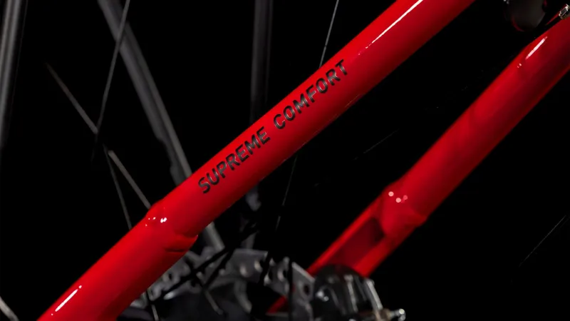 2025 Cube Supreme Hybrid Comfort Pro 500 Easy Entry - Electric Hybrid Bike - Fire Red/Black-3