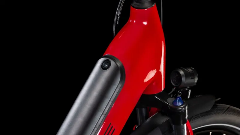 2025 Cube Supreme Hybrid Comfort Pro 625 Easy Entry - Electric Hybrid Bike - Fire Red / Black-5