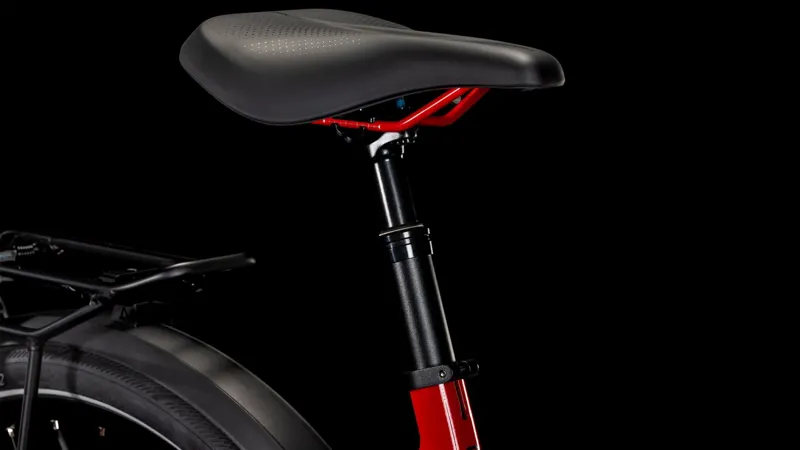 2025 Cube Supreme Hybrid Comfort Pro 625 Easy Entry - Electric Hybrid Bike - Fire Red / Black-2