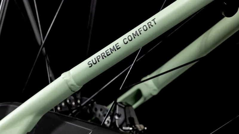 2025 Cube Supreme Hybrid Comfort SLX 625 Easy Entry - Electric Hybrid Bike - Aloe Green / Black-3