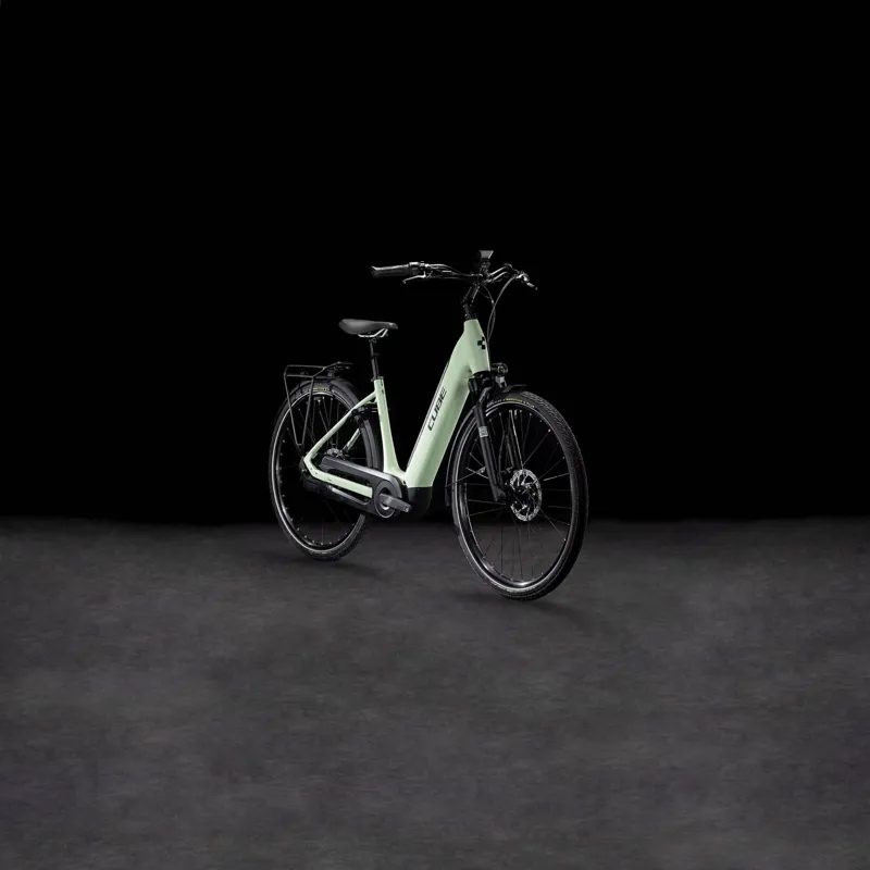 2025 Cube Supreme Hybrid Comfort SLX 625 Easy Entry - Electric Hybrid Bike - Aloe Green / Black-6