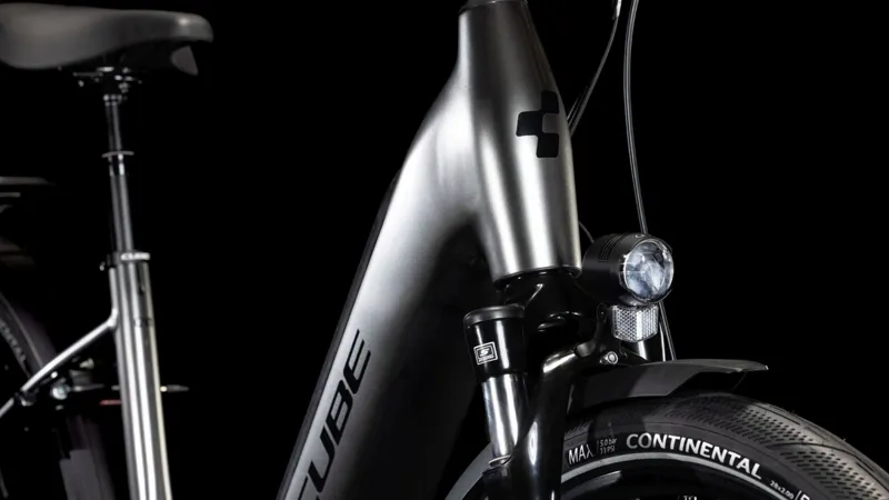 2025 Cube Supreme Hybrid Deluxe One 625 Easy Entry - Electric Hybrid Bike - Slate Black / Black-1