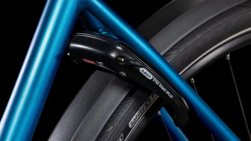 2025 Cube Supreme Hybrid Deluxe One 625 Easy Entry - Electric Hybrid Bike - Electric Blue / Black-4