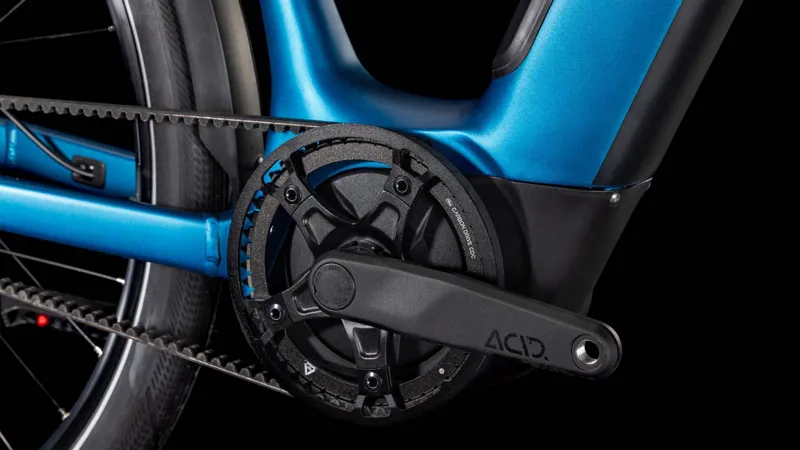 2025 Cube Supreme Hybrid Deluxe One 625 Easy Entry - Electric Hybrid Bike - Electric Blue / Black-2
